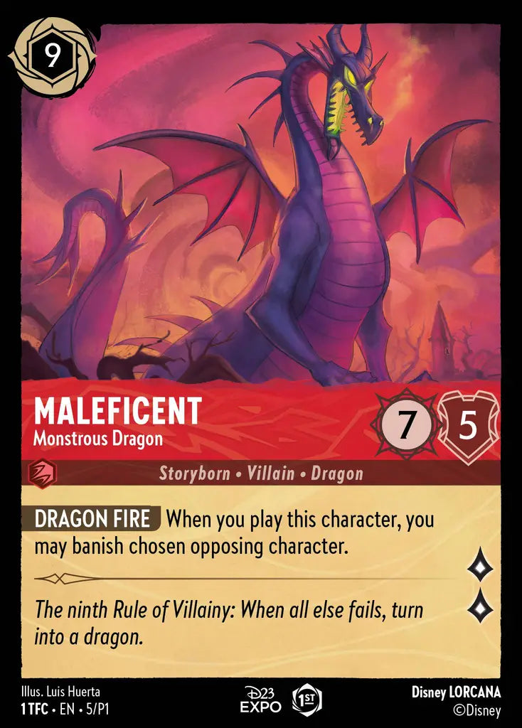 Disney Lorcana: Maleficent - Monstruous Dragon (Non-foil) (Promo)