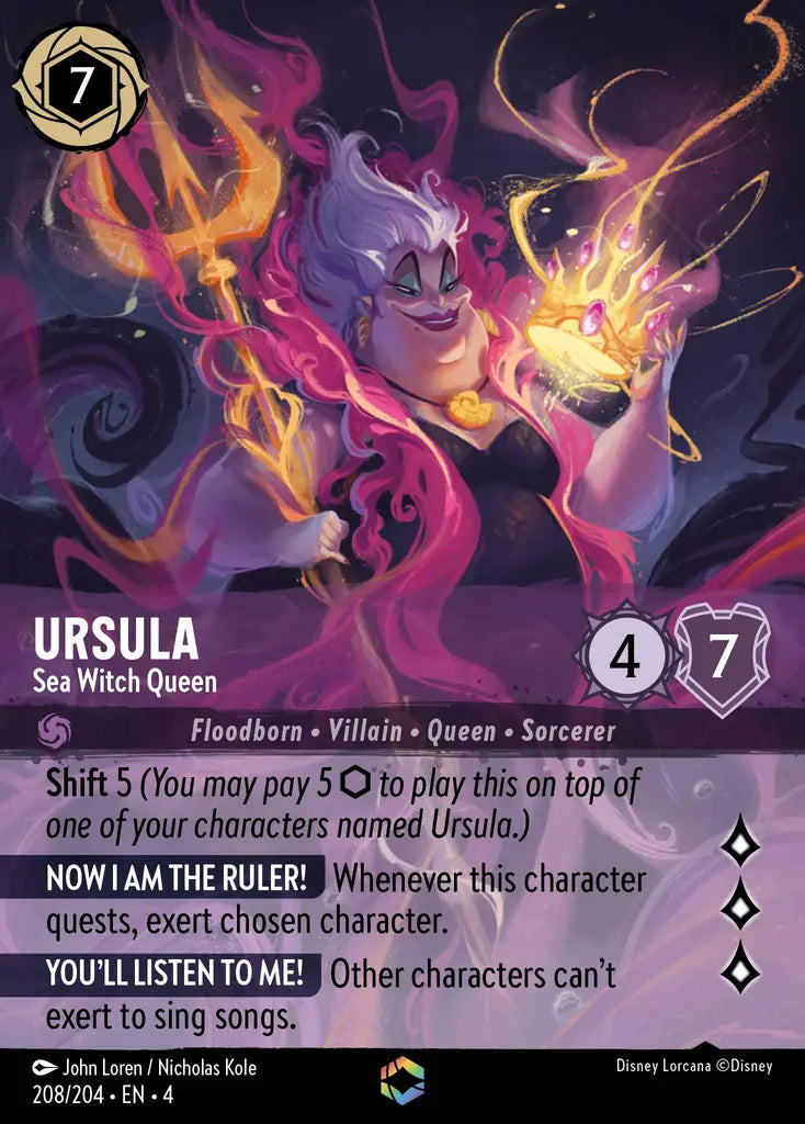 Disney Lorcana: Pre-Iconic — Ursula - Sea Witch Queen (Enchanted)