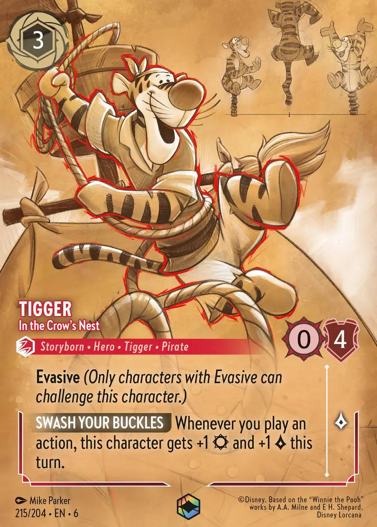 Disney Lorcana: Pre-Iconic — Tigger - in the Crows Nest (Enchanted)