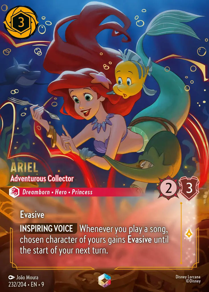 Disney Lorcana: Fabled — Ariel - Adventurous Collector (Enchanted)