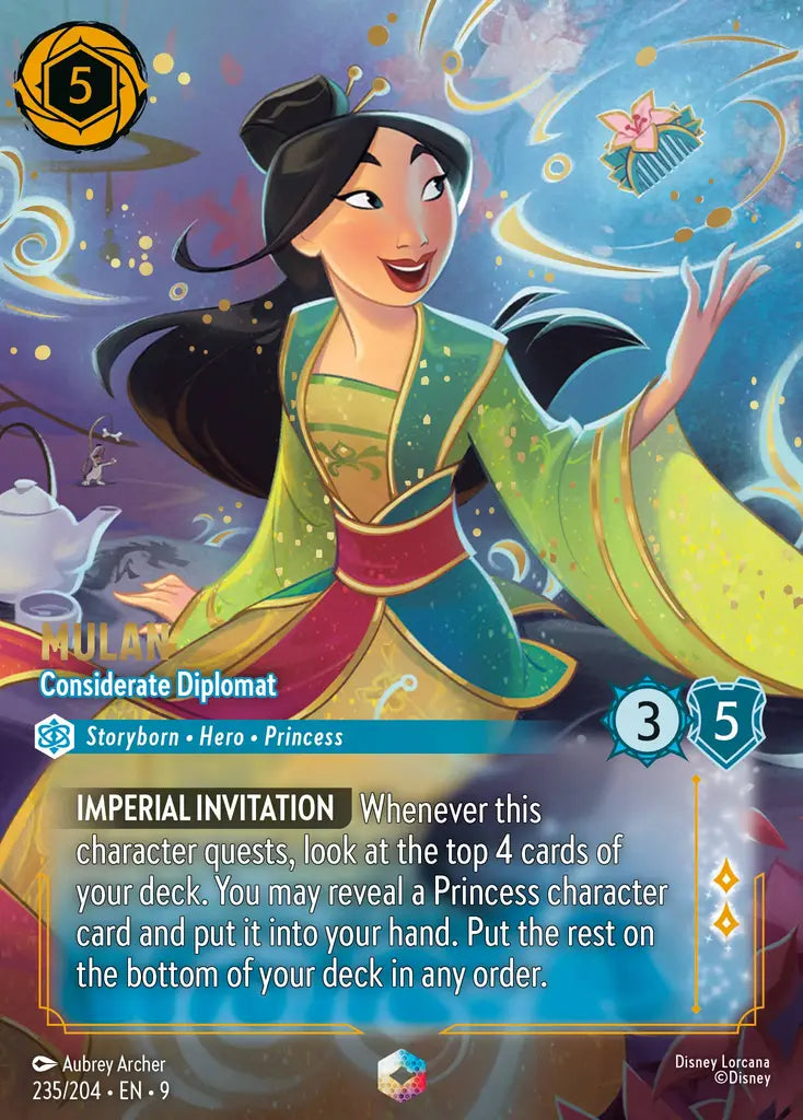 Disney Lorcana: Fabled — Mulan - Considerate Diplomat (Enchanted)