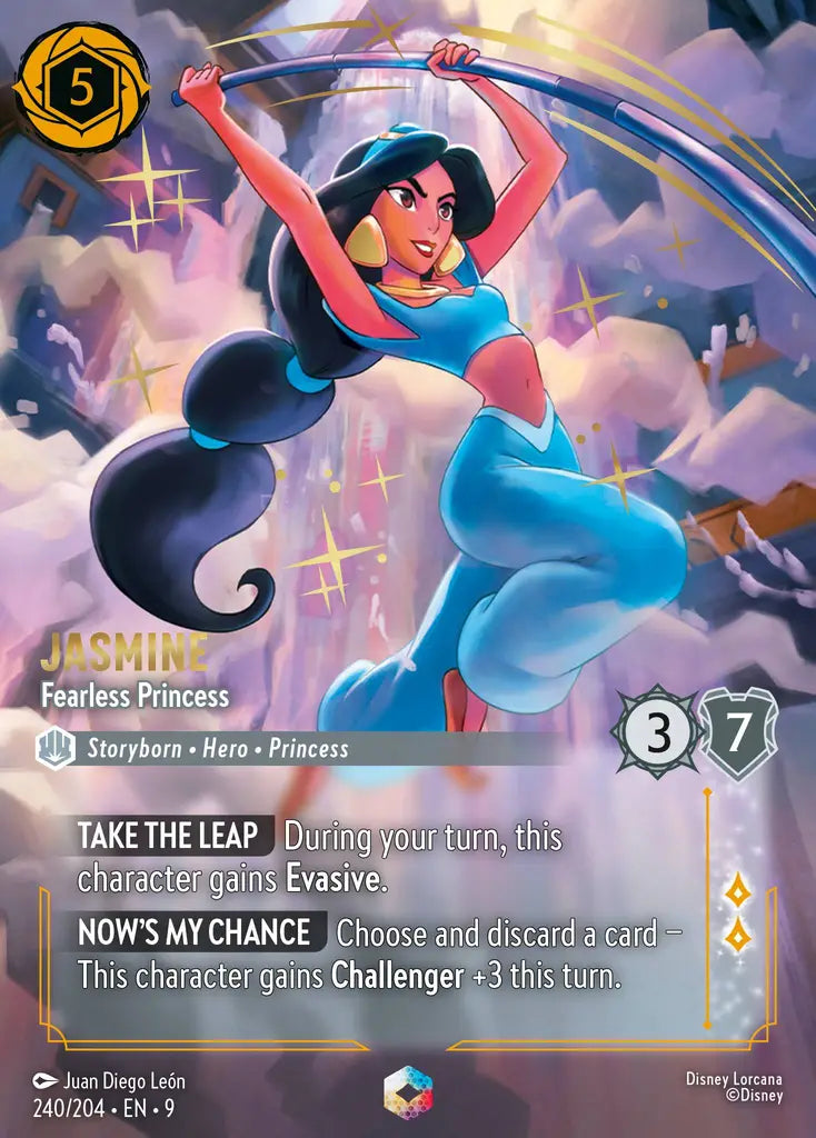 Disney Lorcana: Fabled — Jasmine - Fearless Princess (Enchanted)