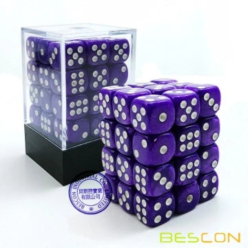 36x D6 Dice Block: Purple