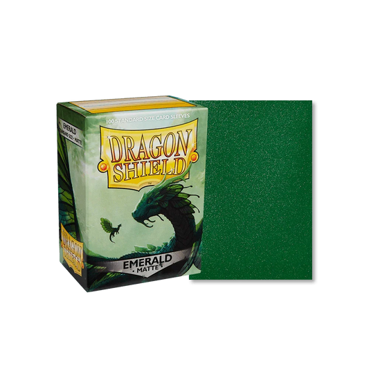 Dragon Shield — Sleeves: Matte Emerald (100ct)
