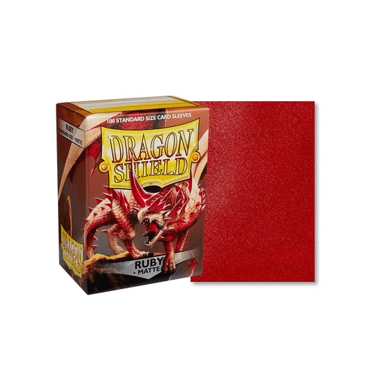 Dragon Shield — Sleeves: Matte Ruby (100ct)