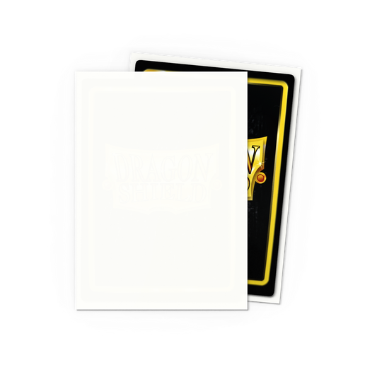 Dragon Shield — Standard Size Sleeves: Matte White (100ct)